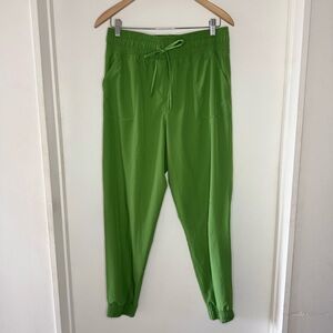 ALBION Fit DESTINATION JOGGERS TENNIS GREEN Womens Large Active Pants Activewear